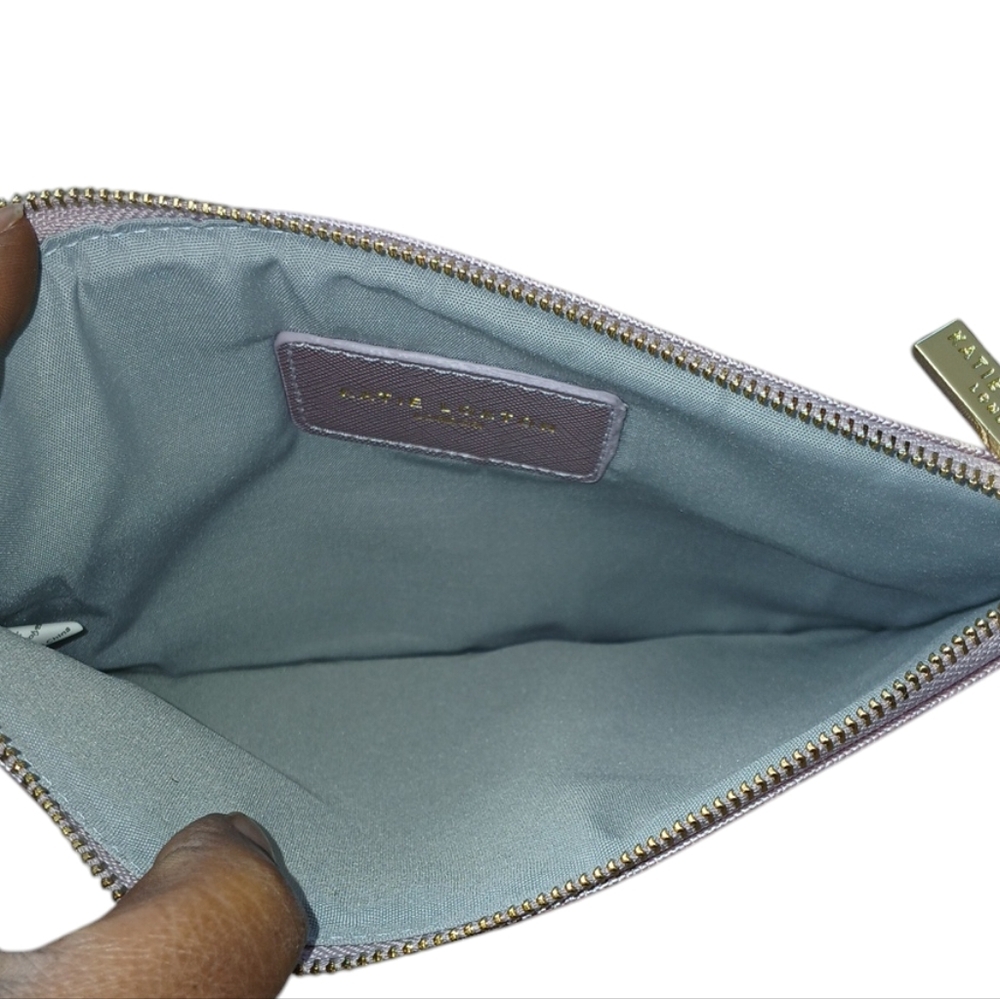 Katie Loxton Elegant Pink Clutch with Gold Accents - Picture 3 of 4